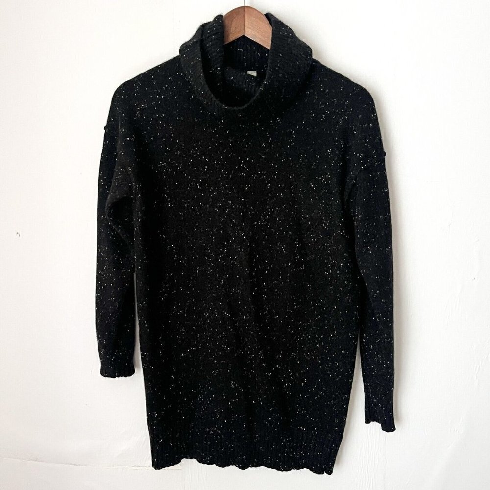 Athleta Women's Oversized Sweater Turtleneck Cashmere Blend Size XXS Black